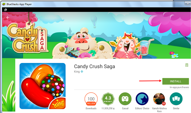 candy crush saga for laptop