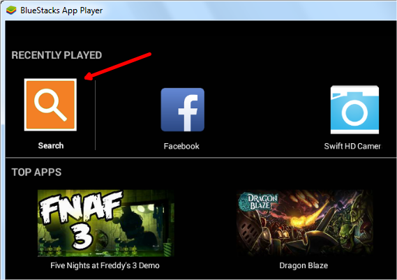 search uc browser in bluestacks
